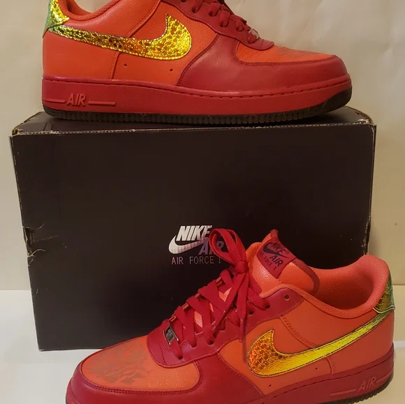 Nike | Shoes | Nike Air Force Low Doernbecher Red Gold And 